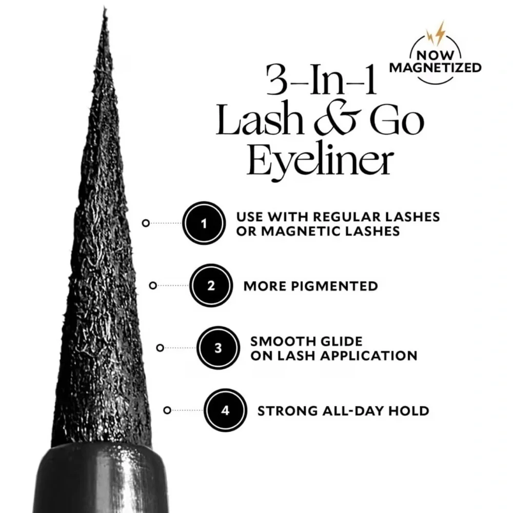 Velour Lash & Go 3-in-1 Eyeliner + Magnetic + Lash Adhesive Black 3.5 mL